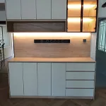 Custom kitchen carpentry by San Mu Singapore